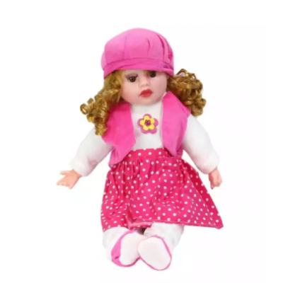 Pink/White Baby Doll For Kids